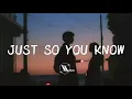 Lagu Jesse McCartney - Just So You Know (Lyrics)