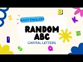 Random ABC Capital Letters Uppercase Beginner English