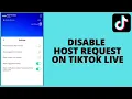 Lagu How to Disable Host Request On Tiktok Live