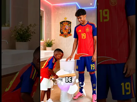 ¡El hermano de Lamin Yamal ROMPIÓ el retrete😱🚽!   #lamineyamal #futbol #españa