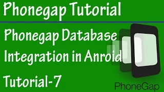 Free Phonegap Tutorial for Android iOS for Beginners 07 - Integrate SLITE Database in Phonegap