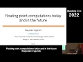 Floating point computations today and in the future - Boguslaw Cyganek