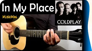 in my place coldplay guitar cover musikman n 126