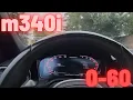 2022 BMW M340i xDrive 0-60 mph Sport Plus mode