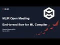 MLIR Open Meeting 2021-12-02 Discussion on end-to-end flow for ML compilers