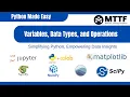 Lecture 3 Variables Data Types and Operations Data Analytics Python Basics Data Science ML