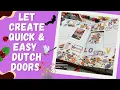 The EASIEST Dutch Door Ever Easy Journal Setup for Beginners - Polaroid Cutout Dutch Door Hack