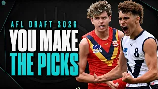 AFL Draft Simulator 2026 Build Your Own Mock Draft