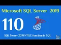 110 - SQL Server 2019 NTILE function in SQL
