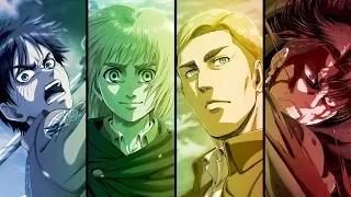 attack on titan opening 5 full shoukei to shikabane no michi by linked horizon