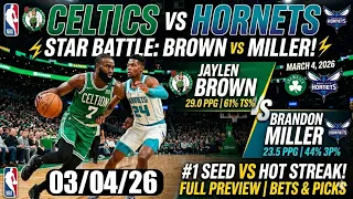 IS CHARLOTTE FOR REAL Celtics vs Hornets Prediction Tactical Breakdown March 4 2026