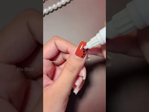 Simple Nailart for Beginners #nailart #piubhol #ytshorts