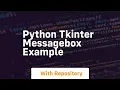python tkinter messagebox example