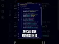 These COOL JavaScript DOM Methods are the base of JS Web