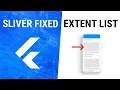 Flutter SliverFixedExtentList Widget