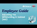 Adjusting Tax Withholding in isolved AEE Employee Guide