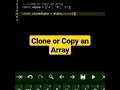 clone or copy an array javascript tutorial