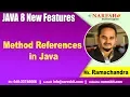 Java 8 New Features Method References in Java Core Java Tutorials by Mr RamaChandra