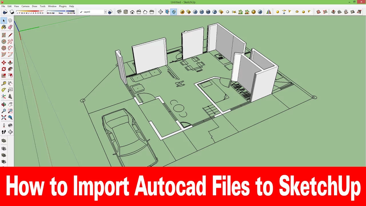 How to Import Auto-cad Files to Sketchup