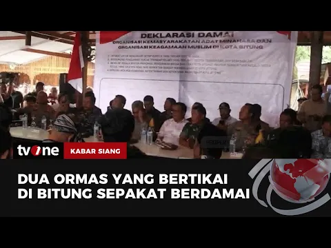 Masyarakat Bitung Deklarasi Damai Usai Bentrok Massa Bela Palestina Vs Ormas