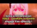Lagu halca - Darekare Scramble (engage kiss opening 1) full song