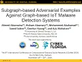 CSoNET 2019 Sub-graph AEs against Graph-based IoT malware detection