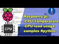 Monitor Raspberry Pi CPU Temperature and Load Usage with Python Step-by-Step Tutorial