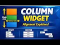 Learn Flutter Column Widget Vertical Layout Alignment Examples