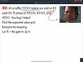 4 1 4 How To Find The Expected Value of A Discrete Probability Distribution Raffle Application