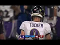 Justin Tucker field goal gets blocked before halftime