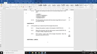 Office Data Processing L3 - Merged letters