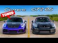 Lagu Porsche GT2 RS v TUNED 911 Carrera: DRAG RACE