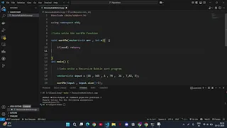 Recursive Bubble Sort C Program
