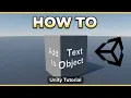 How to Add Text on Object in Unity UI Text vs 3D TextMeshPro