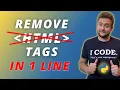 How To Remove Html Tags From A String In Python