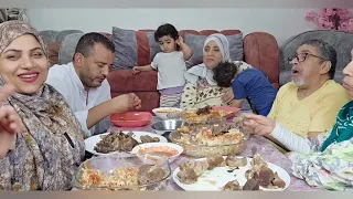 تحدي على فته العيد مع اهلي اللحمه الموزه والعيش الشامي وحكينا حكاوي من زمان 
