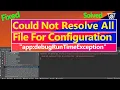 Could not resolve all files for configuration app debugRuntimeClasspath Error Fixed