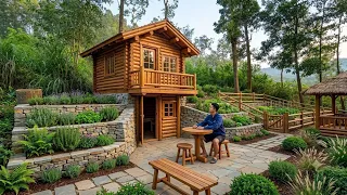 I Spent 100 Days Building a Luxury Wooden House Far from Civilization | From Start to Finish