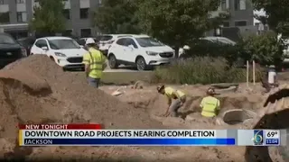 Downtown Jackson road projects nearing completion