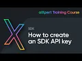 SDK How to create an aiXplain API key