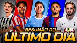 Como foi o ÚLTIMO DIA DA JANELA! ENZO É DO CITY! GABRIEL JESUS NO BARCELONA!