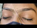 EYEBROW THREADING TUTORIAL Heavy Growth Eyebrows Threading Joint eyebrows shape RitaBhatia