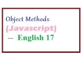 How to Create Object Methods in Javascript -