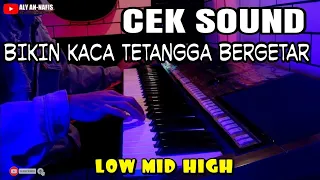 hati hati putar musik nanti kaca tetangga bergetar cek sound low mid high 