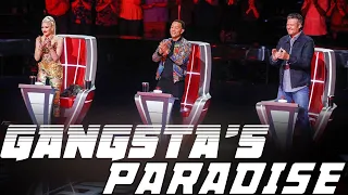 GANGSTA S PARADISE COVER ON THE VOICE TOP 5 AUDITIONS 