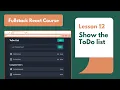 Rendering the ToDo List Fullstack React Course 2022