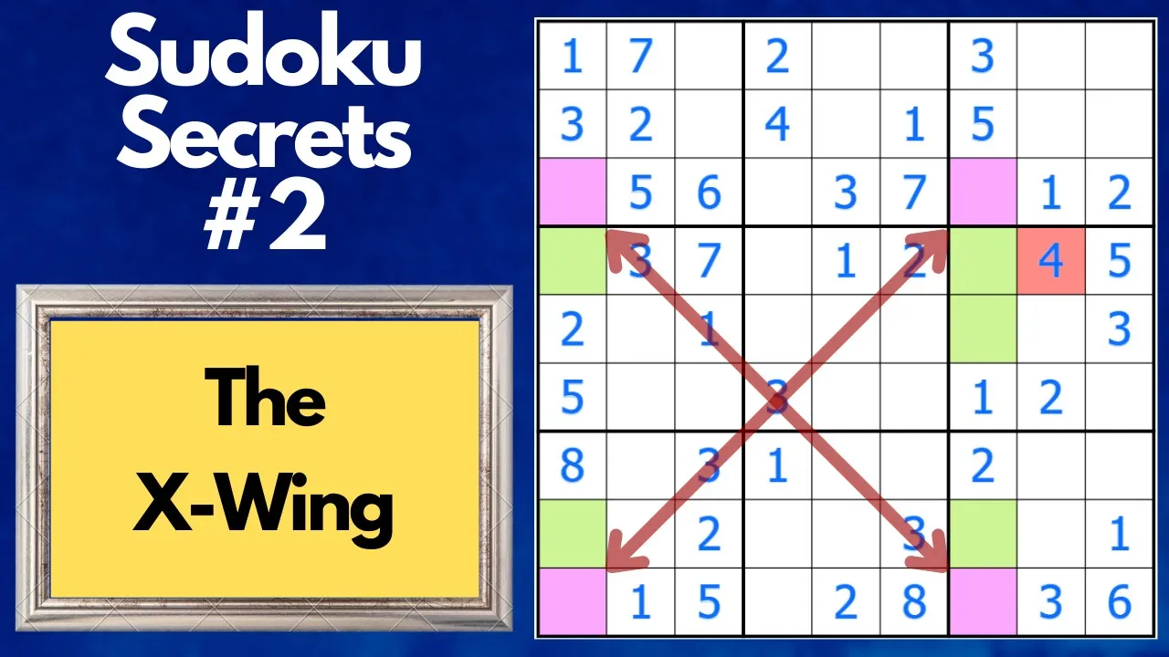 Sudoku Secrets No. 2: The X-Wing #shorts