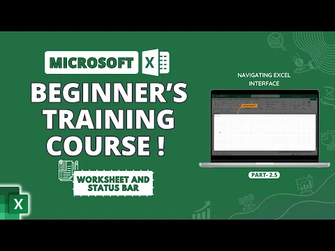 Excel Status Bar Guide - YouTube thumbnail