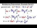 Algebra - Ch 5 Polynomials 27 of 31 Multiplying Polynomials Example Set