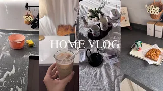 فلوق روتيني في البيت HOME VLOG فتح طلبيات جديدة تنظيف المطبخ والكثير 